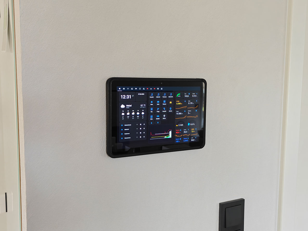 Smartes Android Tablet als Home Assistent Panel mit 3d Druck Halterung Smartes Android Tablet als Home Assistent Panel mit 3d Druck Halterung